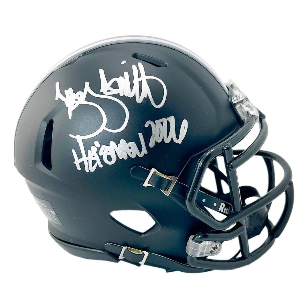 Troy Smith Signed HT 06 Inscription Ohio State Buckeyes Speed Mini Football Helmet (JSA)