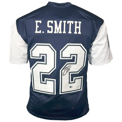 Emmitt Smith Signed Dallas Navy Alternate Football Jersey (Beckett)