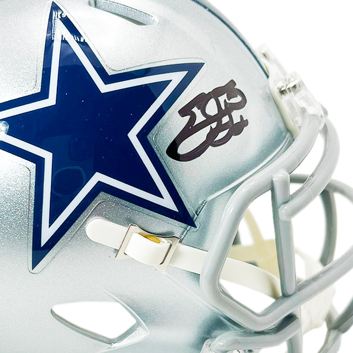 Emmitt Smith Signed Dallas Cowboys Speed Mini Football Helmet Black Ink (JSA)