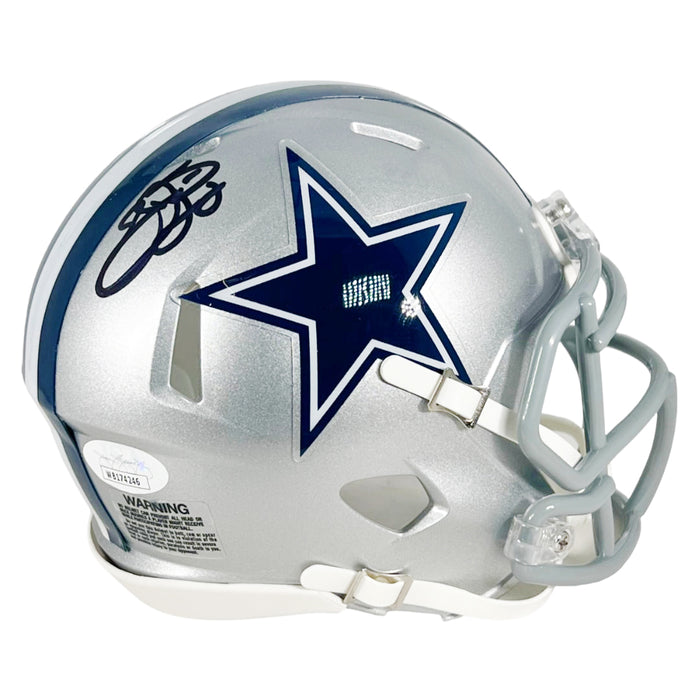Emmitt Smith Signed Dallas Cowboys Speed Mini Football Helmet (JSA)
