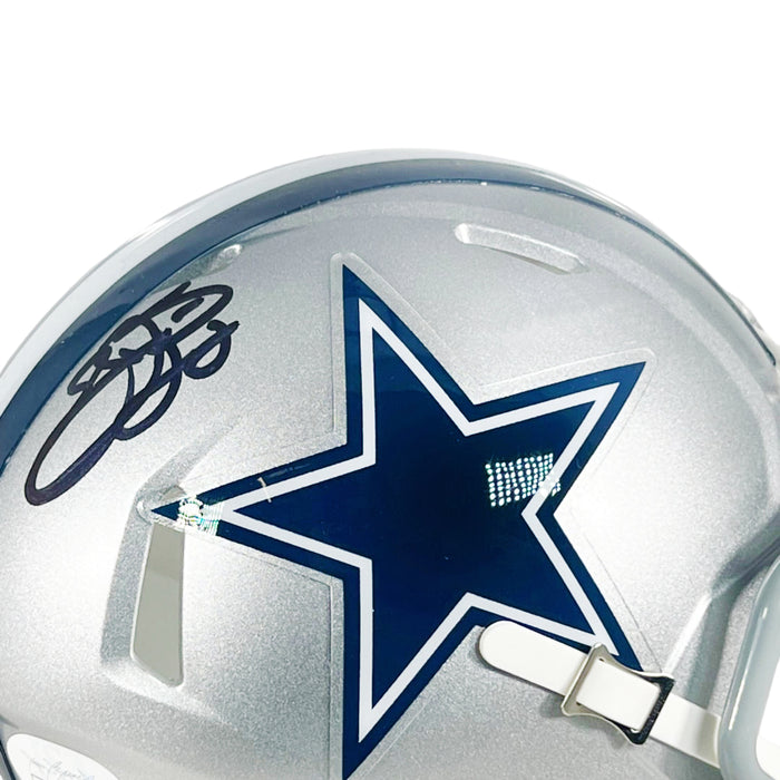 Emmitt Smith Signed Dallas Cowboys Speed Mini Football Helmet (JSA)