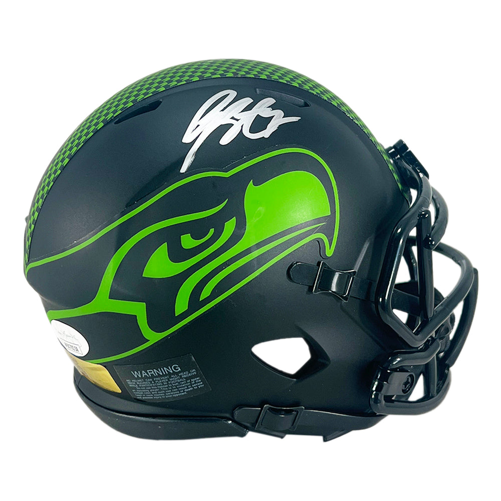 Geno Smith Signed Seattle Seahawks Eclipse Speed Mini Football Helmet (JSA)