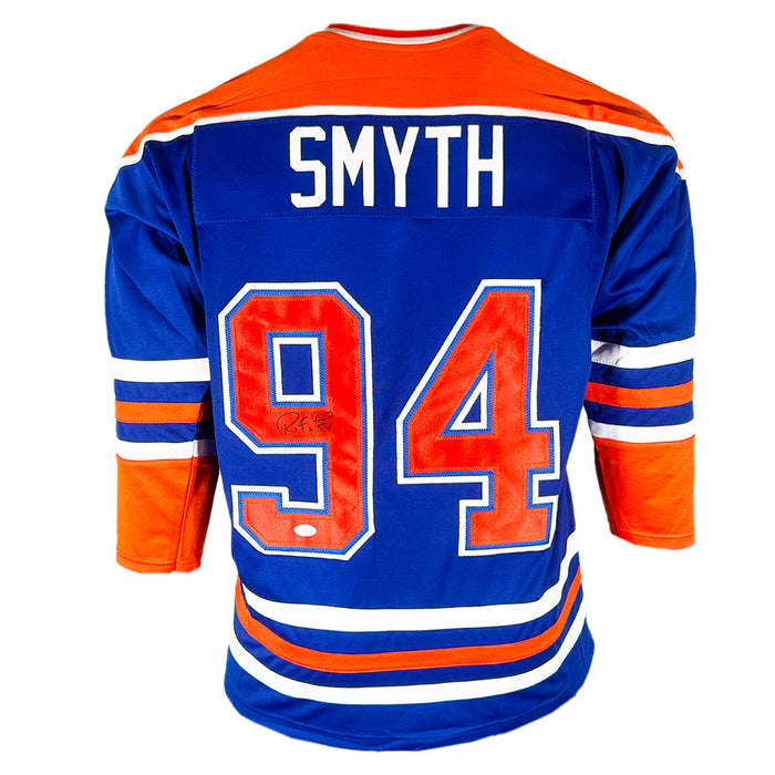 Ryan Smyth Signed Edmonton Blue Hockey Jersey (JSA)