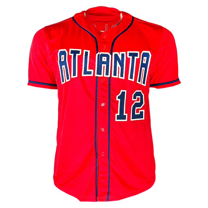 Jorge Soler Signed MVP Inscription Atlanta Red Baseball Jersey (Beckett)