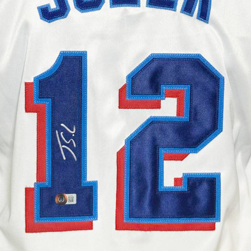Jorge Soler Signed Florida White Baseball Jersey (Beckett)