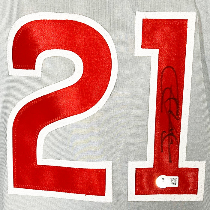 Sammy Sosa Signed Chicago Grey Baseball Jersey (Beckett)