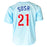 Sammy Sosa Signed Chicago Light Blue Baseball Jersey (Beckett)