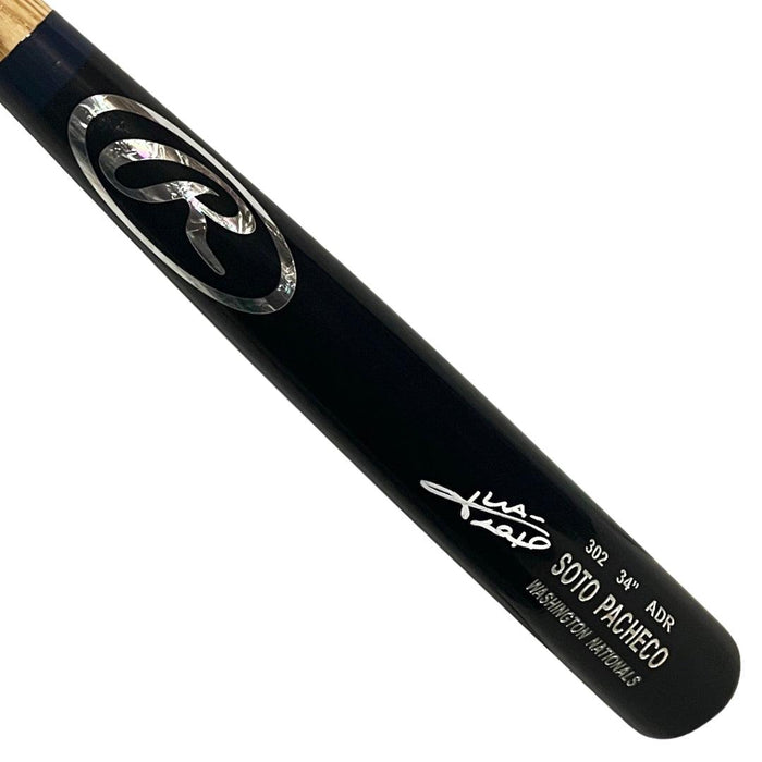 Juan Soto Signed Washington Nationals Rawlings Black and Blonde Baseball Bat (Beckett) - RSA