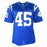 EJ Speed Signed Indianapolis Blue Football Jersey (Beckett)