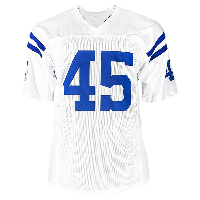 EJ Speed Signed Indianapolis White Football Jersey (Beckett)