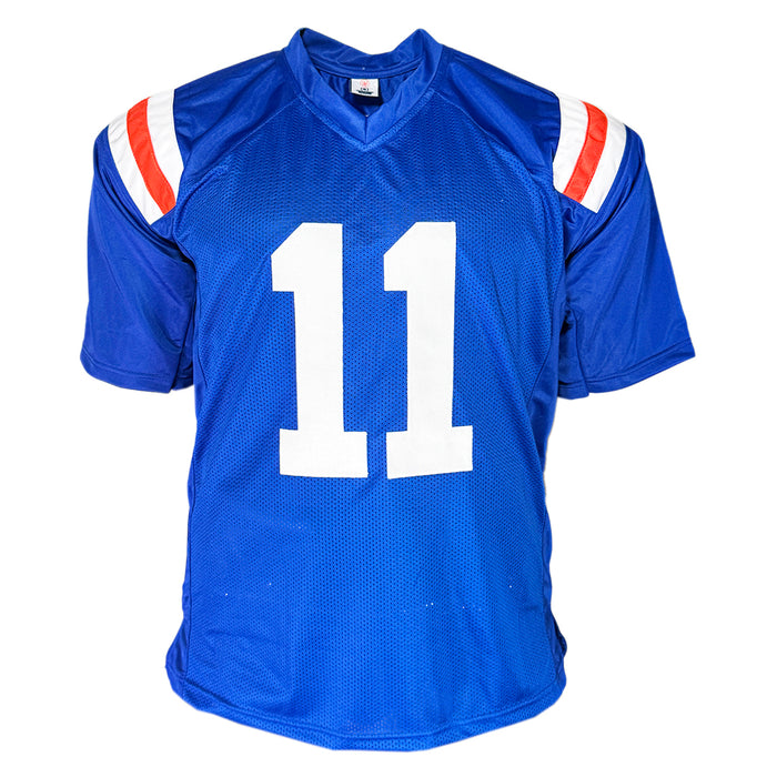 Steve Spurrier Signed Florida College Blue Football Jersey (JSA)