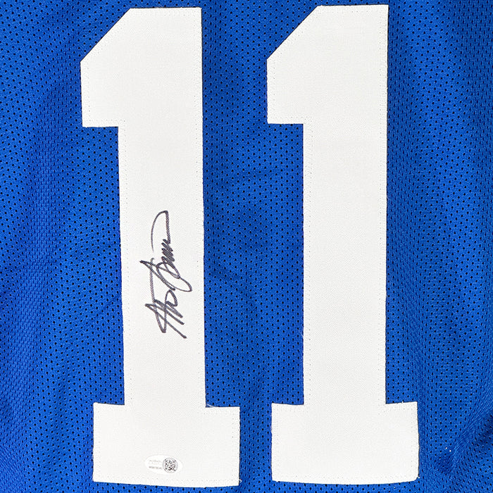 Steve Spurrier Signed Florida College Blue Football Jersey (JSA)