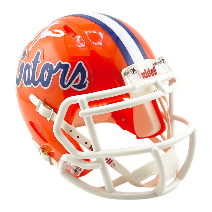 Steve Spurrier Signed Florida Gators Orange Speed Mini Football Helmet (JSA)
