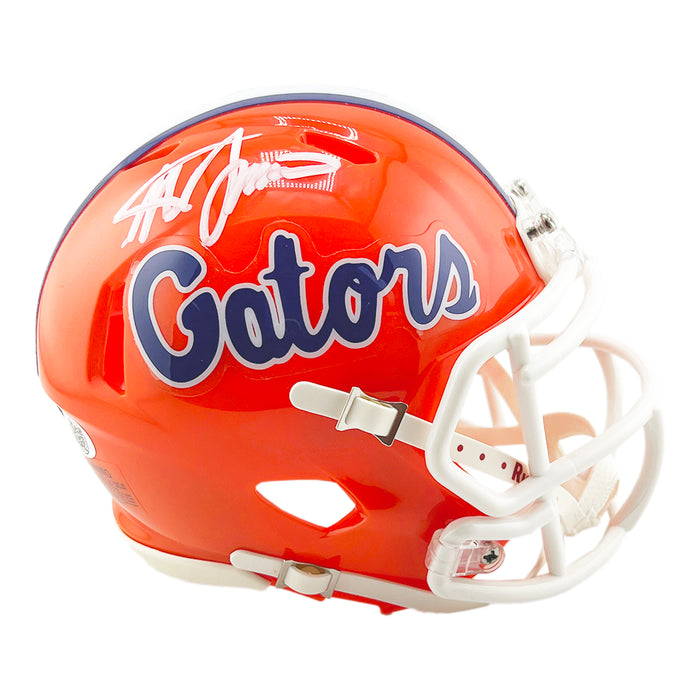 Steve Spurrier Signed Florida Gators Orange Speed Mini Football Helmet (JSA)
