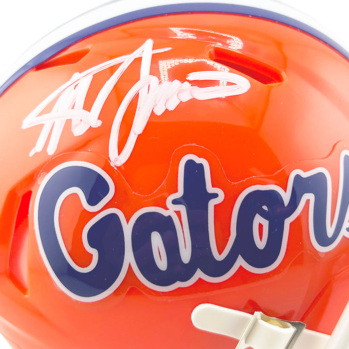 Steve Spurrier Signed Florida Gators Orange Speed Mini Football Helmet (JSA)