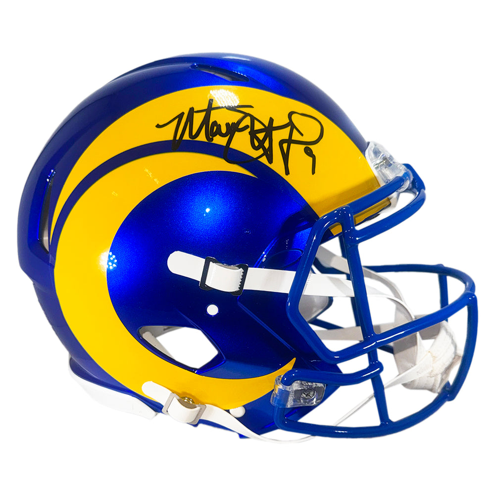Matthew Stafford Signed Los Angeles Rams Authentic Speed Full-Size Football Helmet (Beckett)