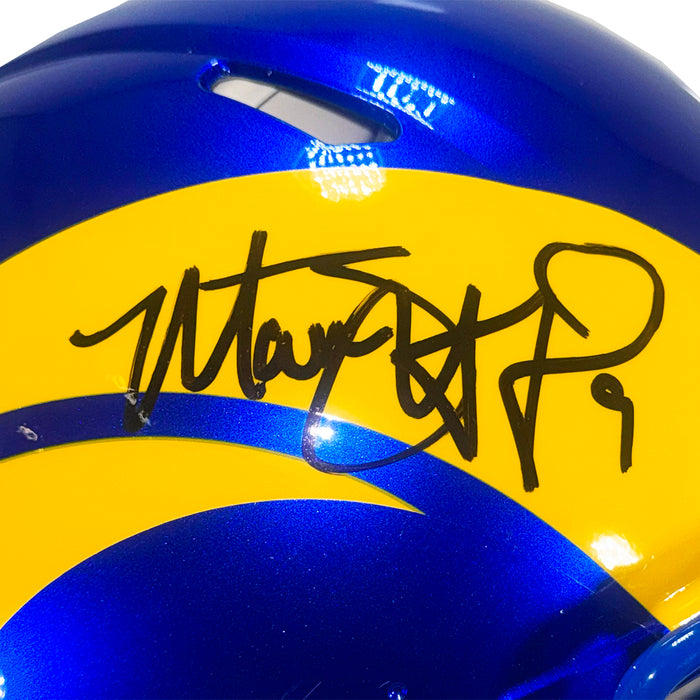 Matthew Stafford Signed Los Angeles Rams Authentic Speed Full-Size Football Helmet (Beckett)
