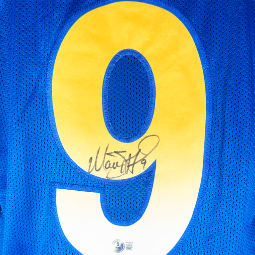 Matthew Stafford Signed Los Angeles Blue Football Jersey (Beckett)