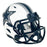 Roger Staubach Signed Dallas Cowboys Blue Ink Lunar Eclipse Mini Football Helmet (Beckett)