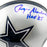 Roger Staubach Signed HOF 85 Inscription Dallas Cowboys Throwback Mini Football Helmet (Beckett)