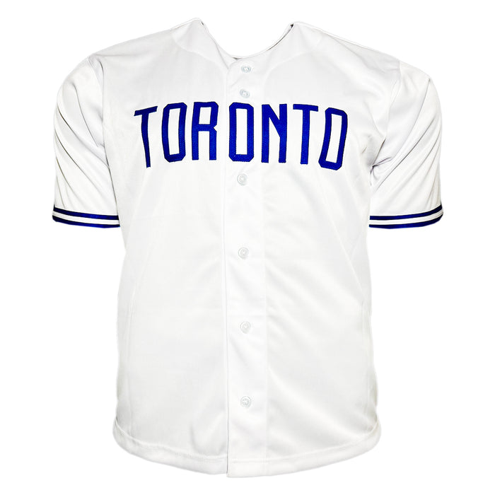 Dave Stewart Signed Toronto White Baseball Jersey (JSA)