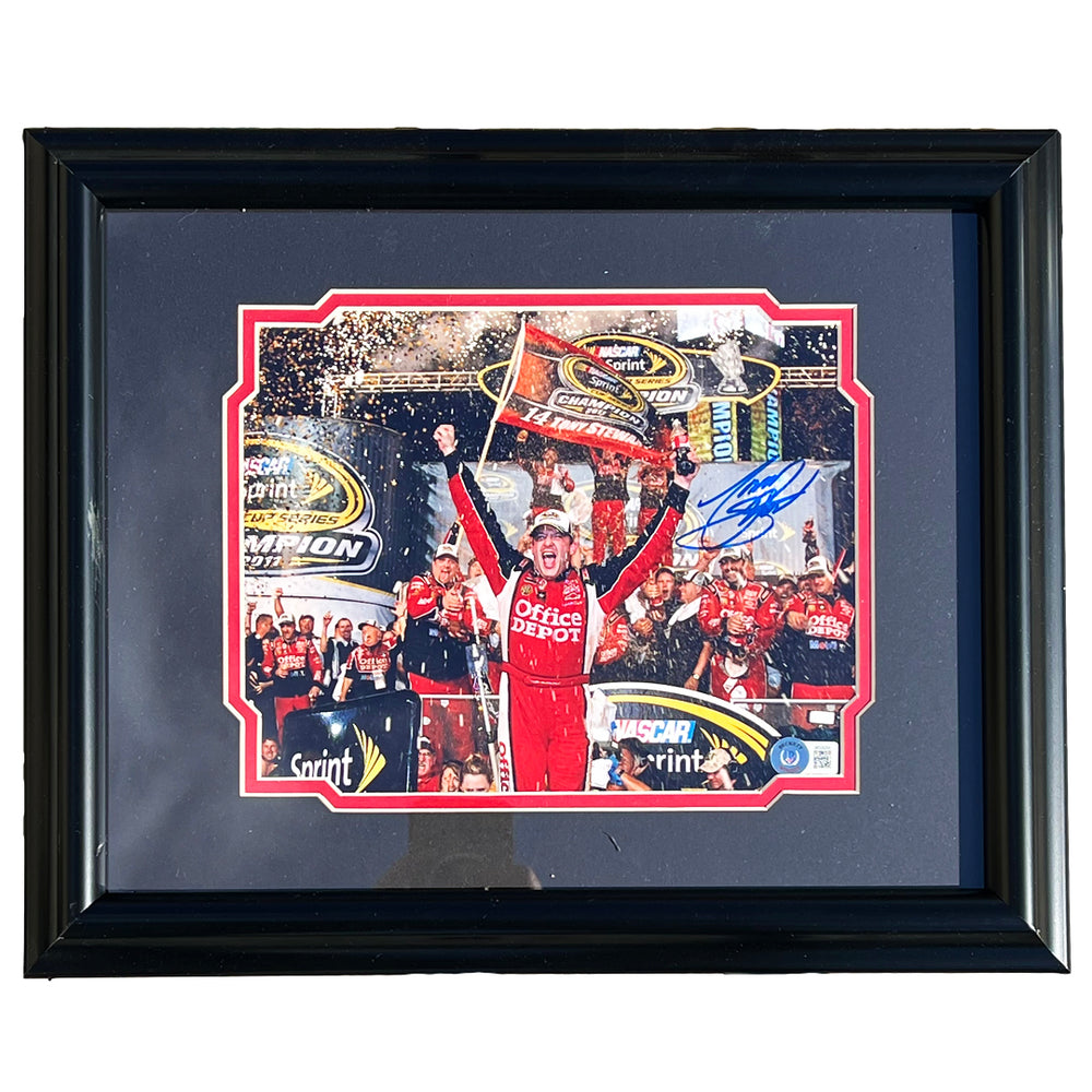 Tony Stewart Signed Pose 2 Racing Framed 8x10 Photo (Beckett)