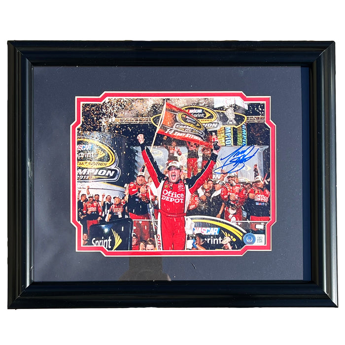 Tony Stewart Signed Pose 2 Racing Framed 8x10 Photo (Beckett)