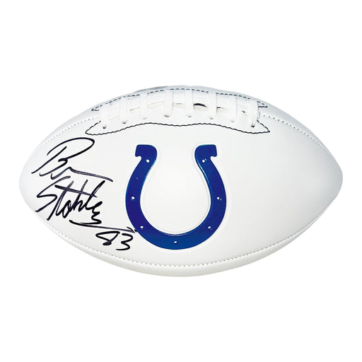 Brandon Stokley Signed Indianapolis Colts Official NFL Team Logo Football (Beckett)