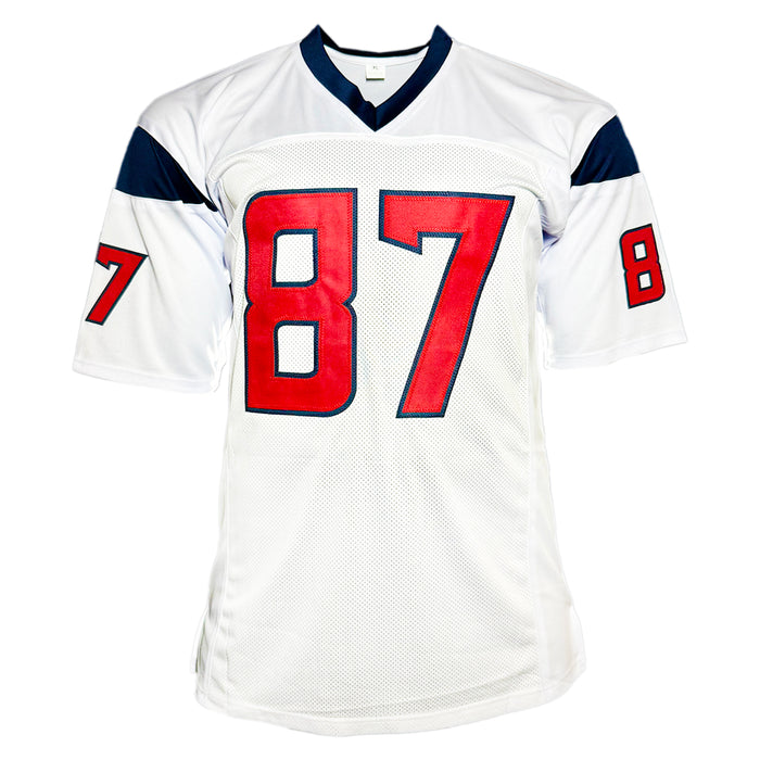 Cade Stover Signed Houston White Football Jersey (JSA)