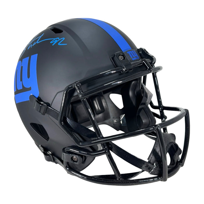 Michael Strahan Signed New York Giants Eclipse Full-Size Replica Football Helmet (Beckett)