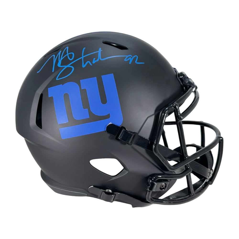 Michael Strahan Signed New York Giants Eclipse Full-Size Replica Football Helmet (Beckett)