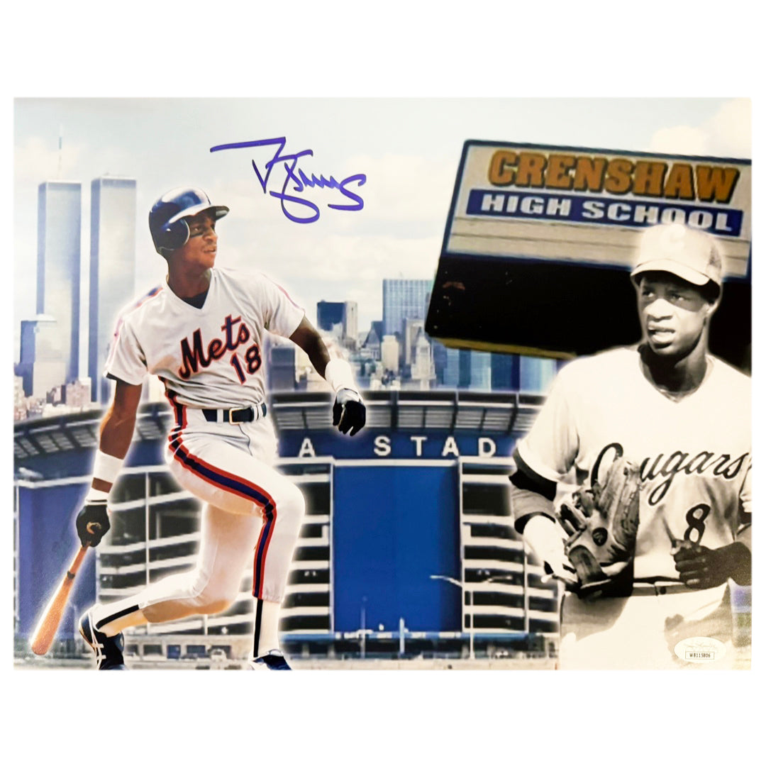 Darryl Strawberry Signed Crenshaw Cougars 11x14 Baseball Photo (JSA) — RSA