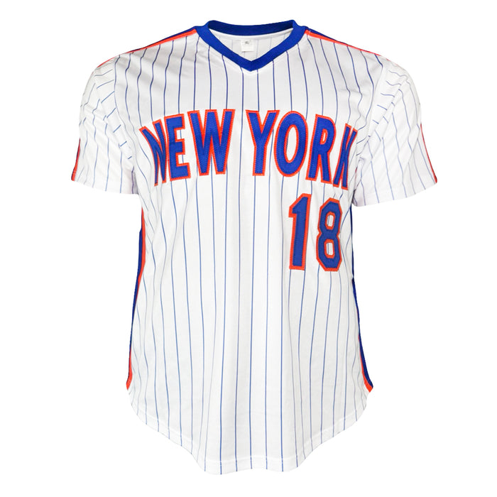 Darryl Strawberry Signed 83 ROY Inscription New York Pinstripe Baseball Jersey (MLB)
