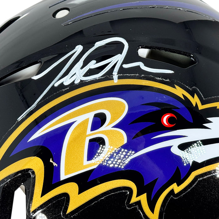 Terrell Suggs Signed Baltimore Ravens Authentic Speed Full-Size Football Helmet (JSA)