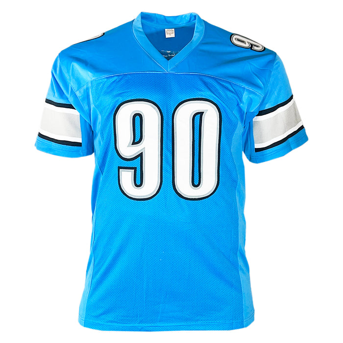 Ndamukong Suh Signed Detroit Light Blue Football Jersey (Beckett)