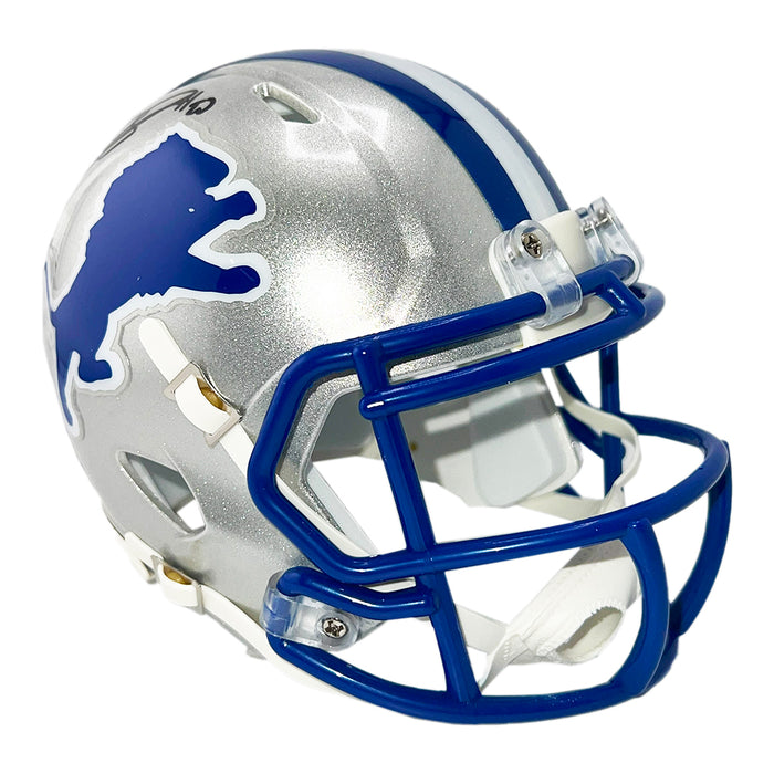 Ndamukong Suh Signed Detroit Lions Throwback 83-02 Speed Mini Football Helmet (Beckett)