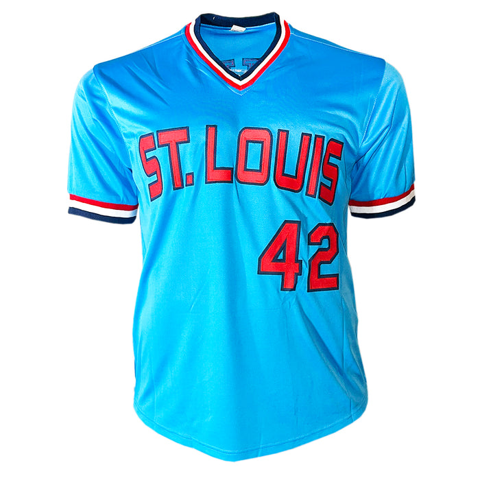 Bruce Sutter Signed St. Louis Light Blue Baseball Jersey (JSA)