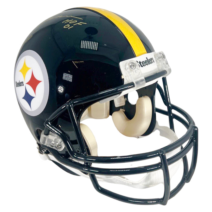 Lynn Swann Signed HOF 01/SB X MVP Inscription Pittsburgh Steelers Authentic Full-Size Football Helmet (JSA)