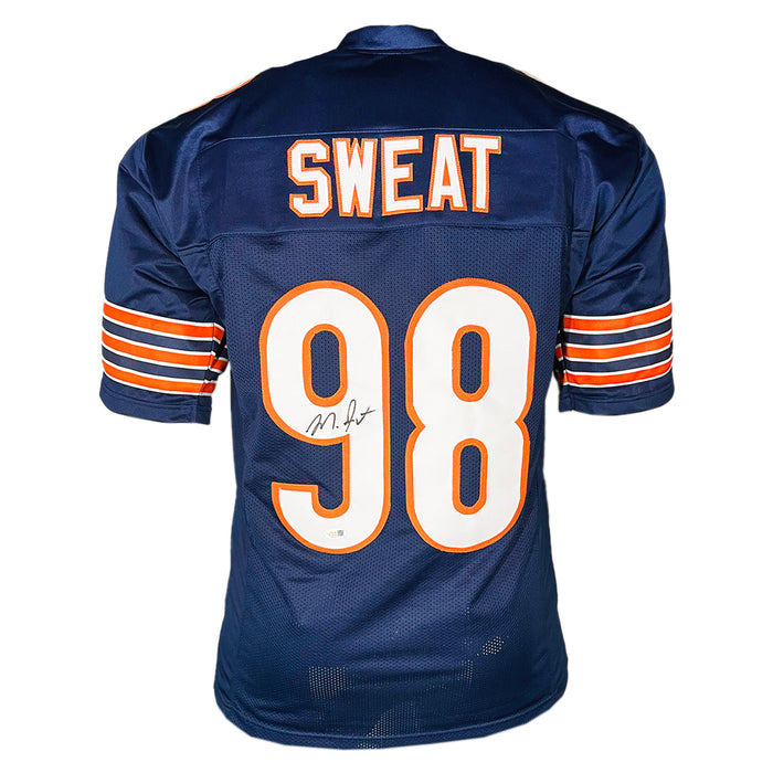 Montez Sweat Signed Chicago Navy Football Jersey (JSA)