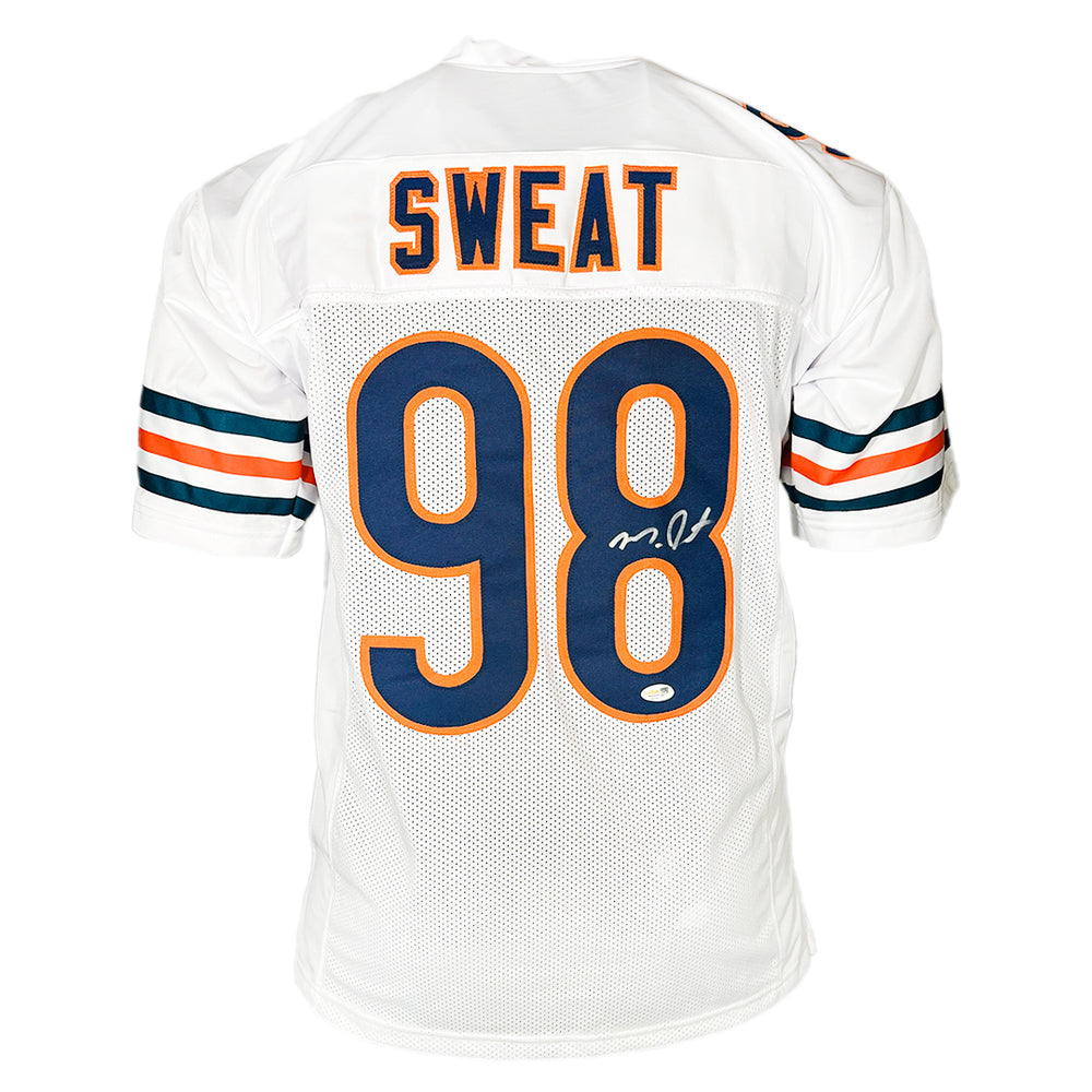 Montez Sweat Signed Chicago White Football Jersey (JSA)