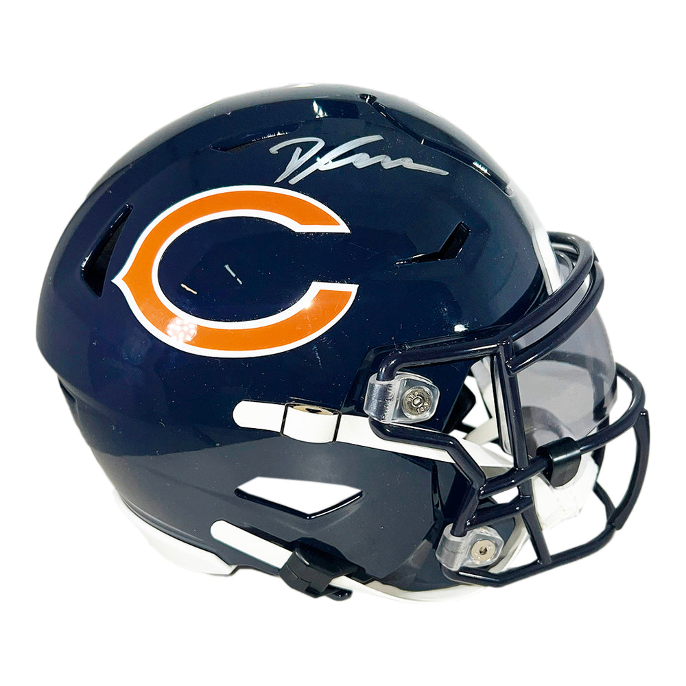 D'Andre Swift Signed Chicago Bears Midi SpeedFlex Football Helmet (JSA)