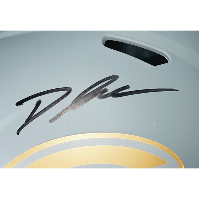 D'Andre Swift Signed Chicago Bears Slate Alternate Speed Full-Size Replica Football Helmet (JSA)
