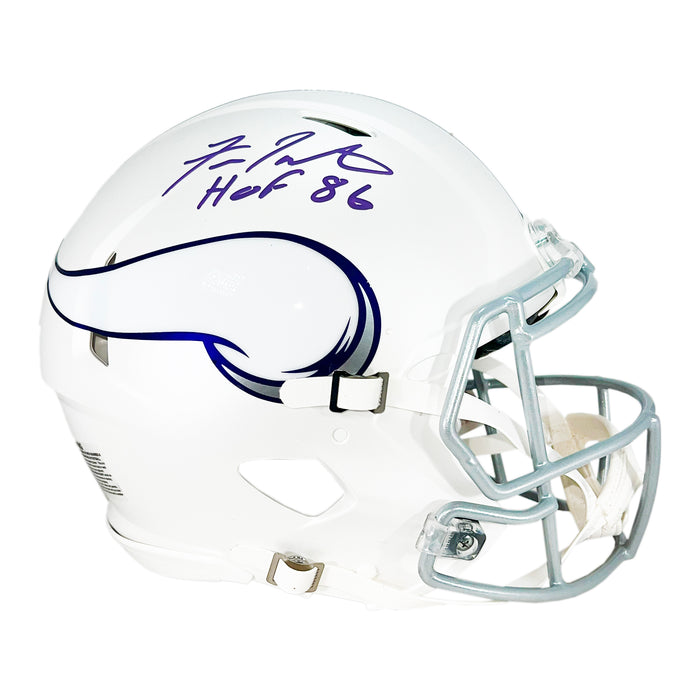 Fran Tarkenton Signed HOF 86 Inscription Minnesota Vikings Authentic Alt 2024 Speed Full-Size Football Helmet (Beckett)
