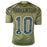 Fran Tarkenton Signed HOF 86 Inscription Minnesota Salute to Service Football Jersey (Beckett)