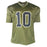 Fran Tarkenton Signed HOF 86 Inscription Minnesota Salute to Service Football Jersey (Beckett)