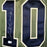 Fran Tarkenton Signed HOF 86 Inscription Minnesota Salute to Service Football Jersey (Beckett)
