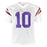 Fran Tarkenton Signed HOF 86 Inscription Minnesota White Football Jersey (Beckett)