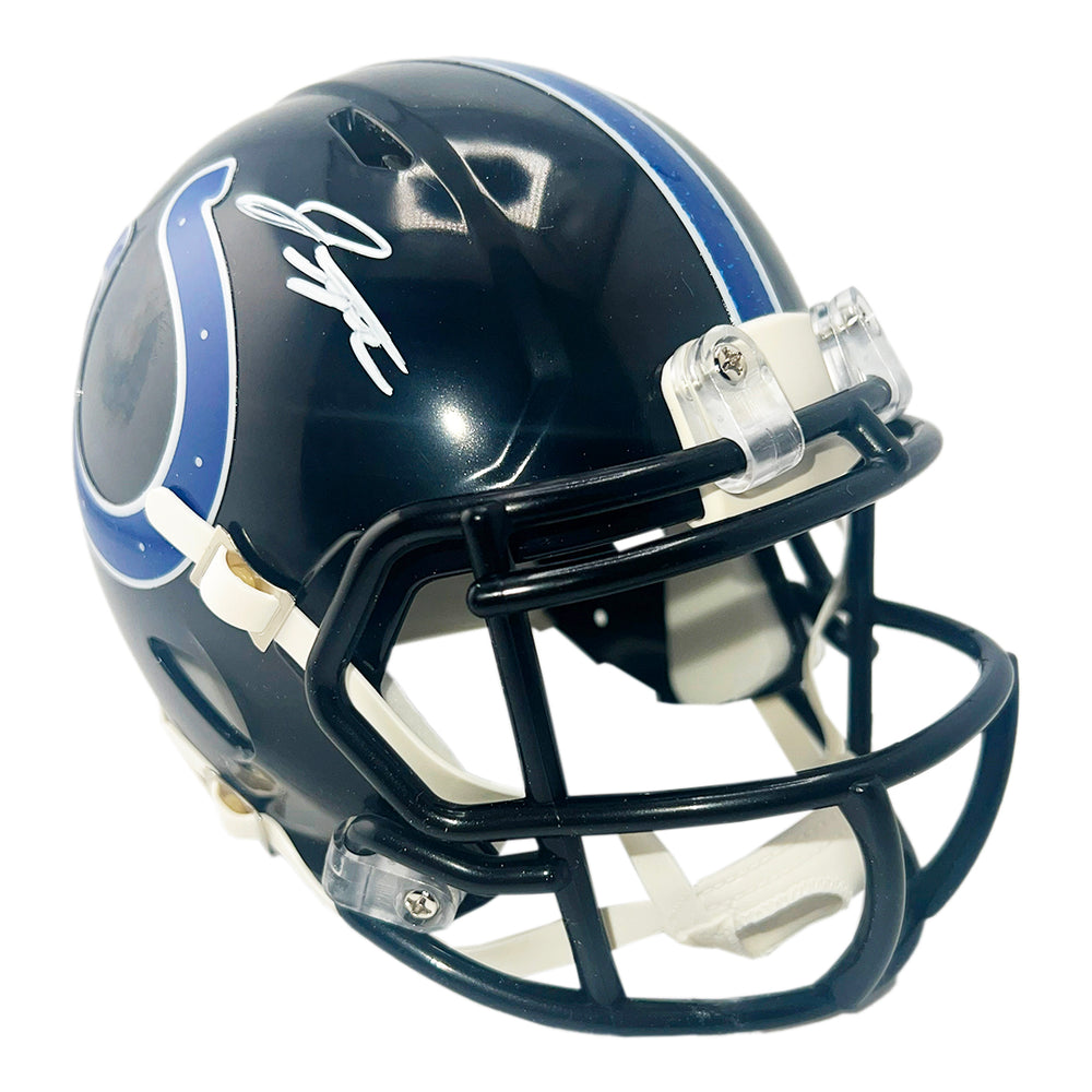 Jonathan Taylor Signed Indianapolis Colts Alt 2023 Speed Mini Football Helmet (JSA)