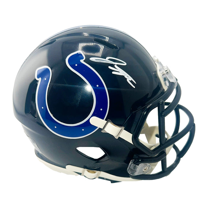 Jonathan Taylor Signed Indianapolis Colts Alt 2023 Speed Mini Football Helmet (JSA)