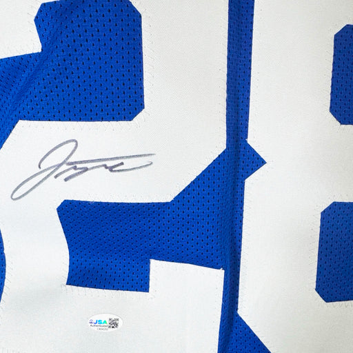 Jonathan Taylor Signed Indianapolis Alternate Blue Football Jersey (JSA)